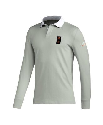 Men's 2023 Player Gray Houston Dynamo FC Travel Long Sleeve Polo Shirt