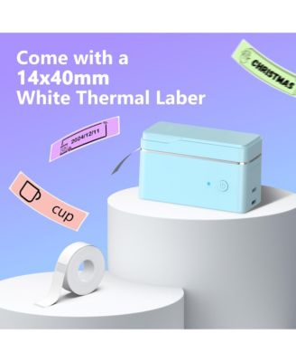 Nelko P31-S Bluetooth Thermal Label Maker w/Tape, Portable Design, Sticker Templates, Office/Home Organizer, Mini Printer
