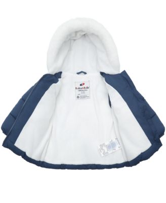 Baby Girls Soft Lining Hooded Puffer Jacket