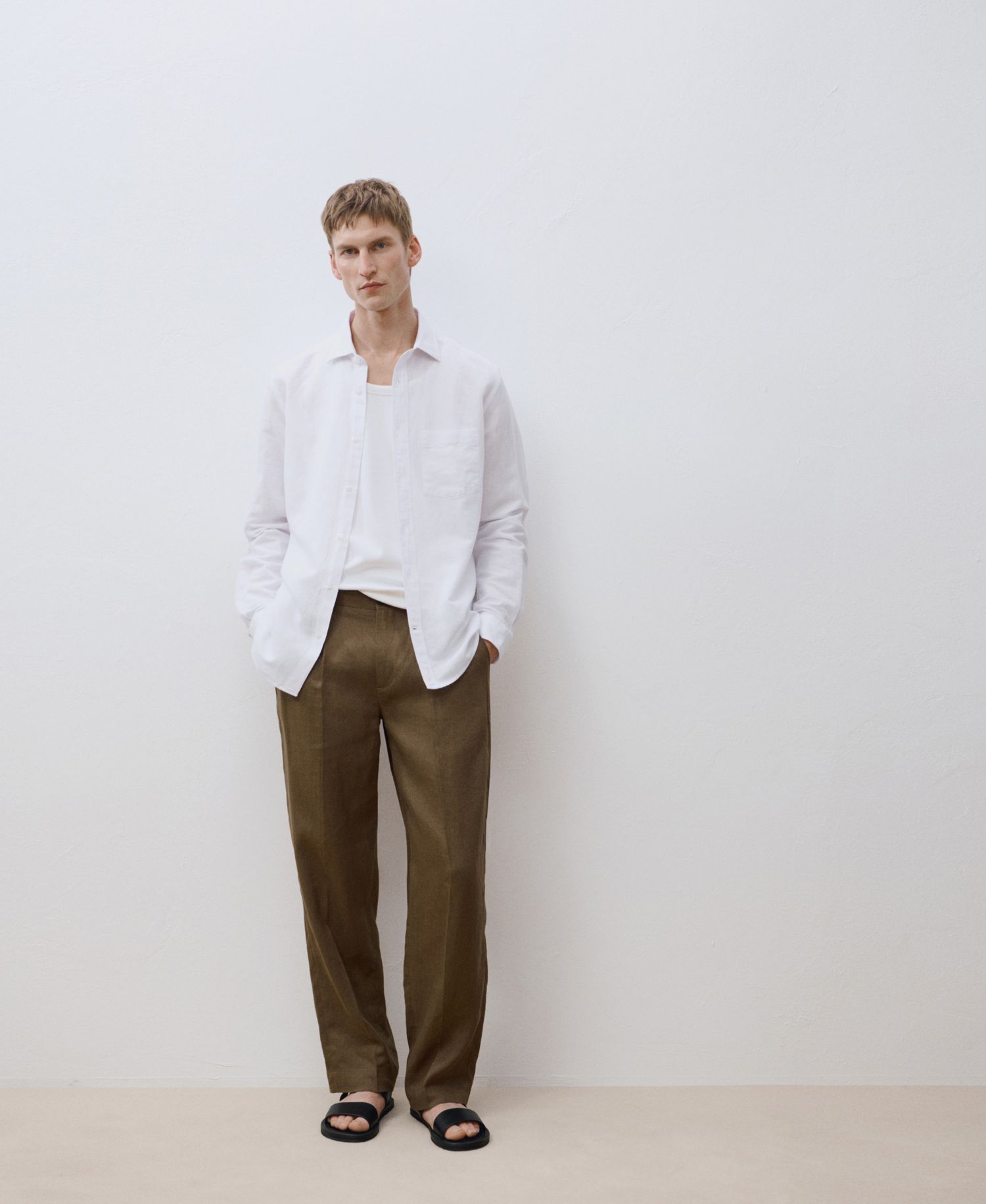 Men's Pocket Linen Shirt