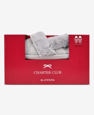 Women's Faux-Fur-Lined Slippers, Macy's Exclusive