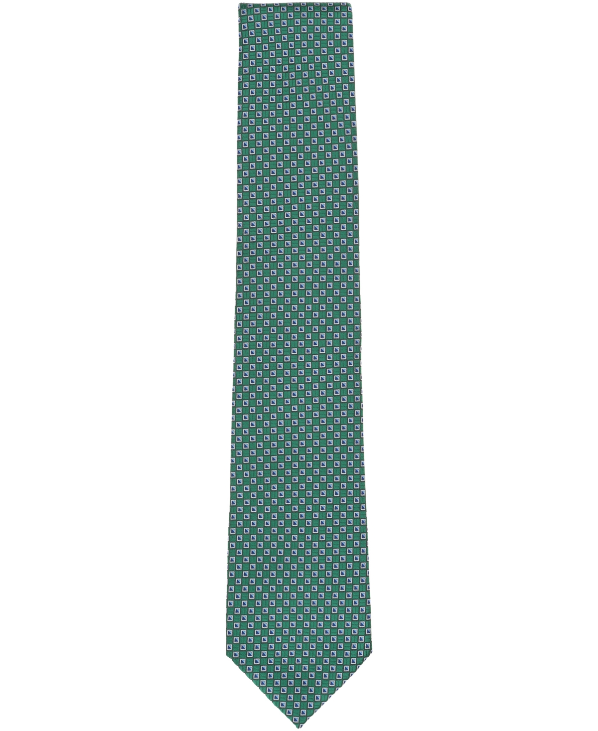 Club Room Men's Belmont Neat Pattern Tie, Macy's Exclusive In Green