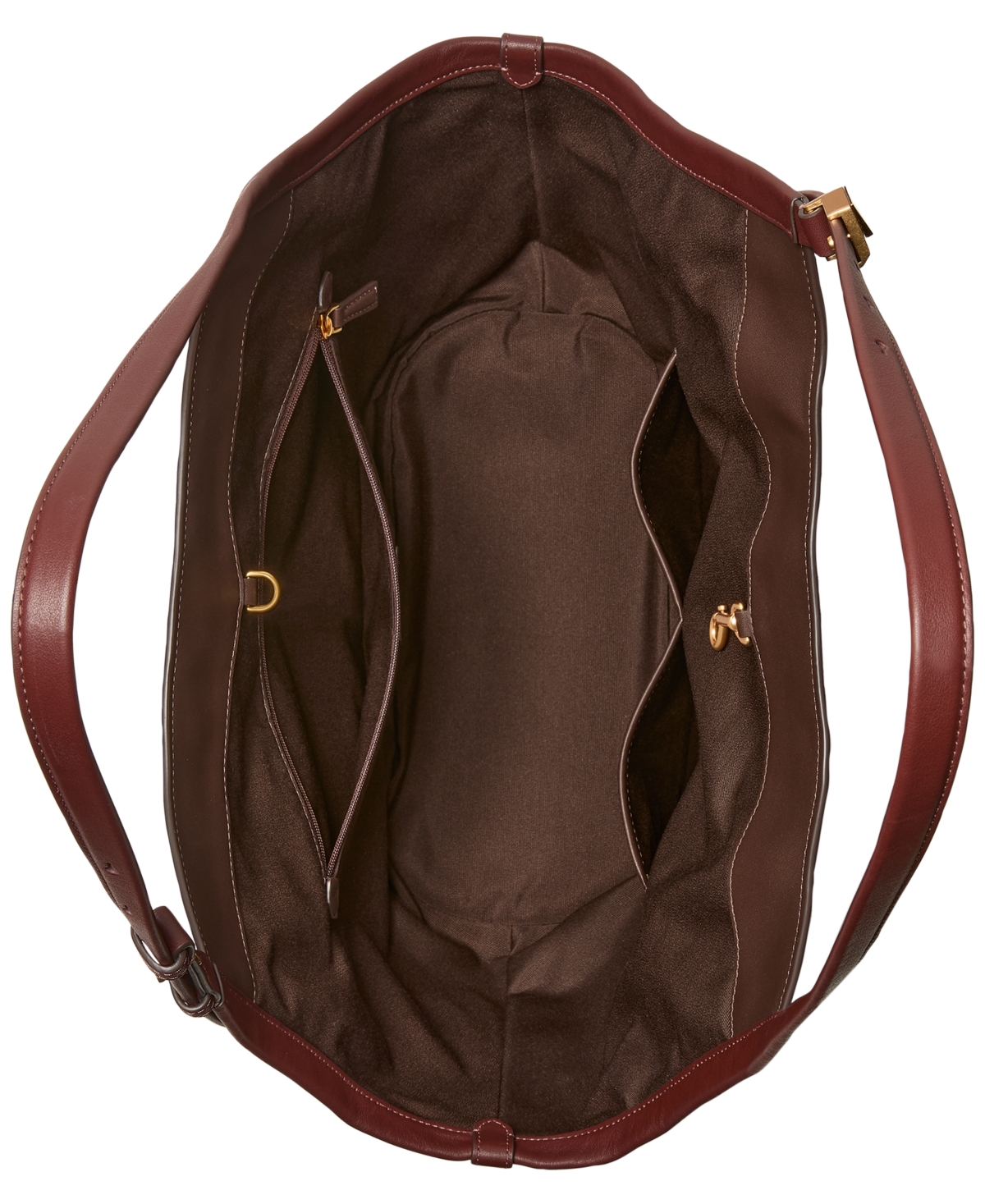 Kate Spade Deco Extra Large Suede Tulip Tote In Brown