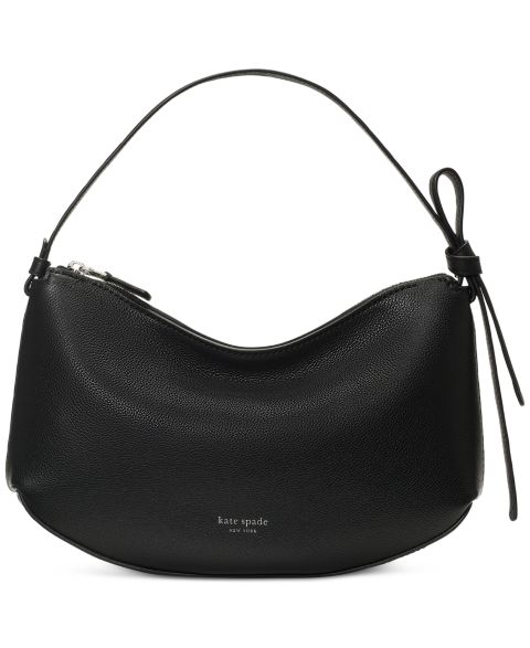 Женская сумка kate spade new york Loop Medium Pebbled Leather Shoulder, цвет: Чёрный