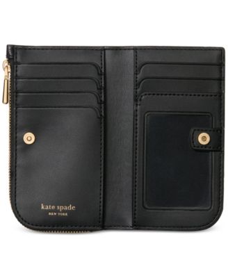 kate spade new york Devin Pebbled Leather Mini Slim Bifold Wallet