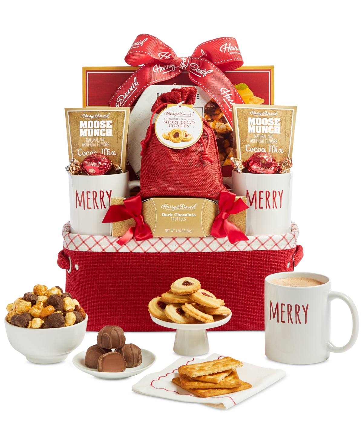 Harry & David Holiday Be Merry Gift Bin, 8 Piece In Transparent