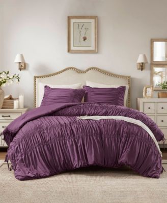 Mia Ruched 2-Pc. Comforter Set, Twin/Twin XL