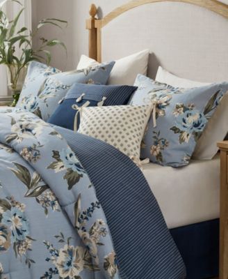 Salara Vintage Floral 7-Pc. Comforter Set, Queen