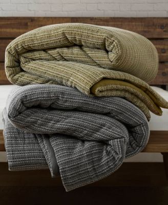 Lyon Waffle Washed 3-Pc. Duvet Cover Set, Full/Queen