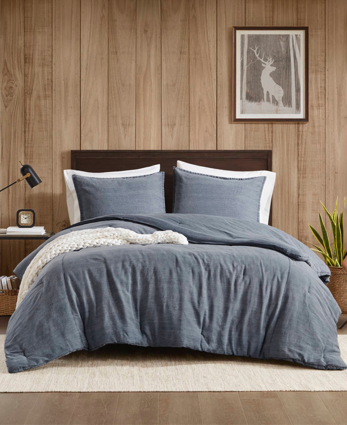 Woolrich Mckenzie Twill Washed 2-pc. Comforter Set, Twin/twin Xl In Blue