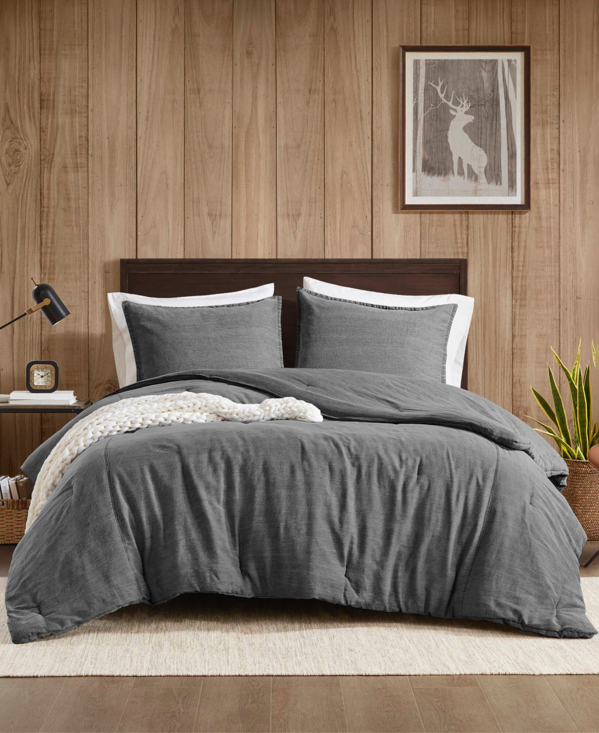 Woolrich Mckenzie Twill Washed 2-pc. Comforter Set, Twin/twin Xl In Gray