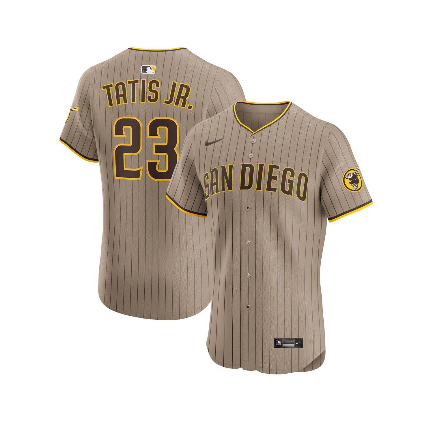 Men's Fernando Tatis Jr. Sand San Diego Padres Alternate Elite Jersey