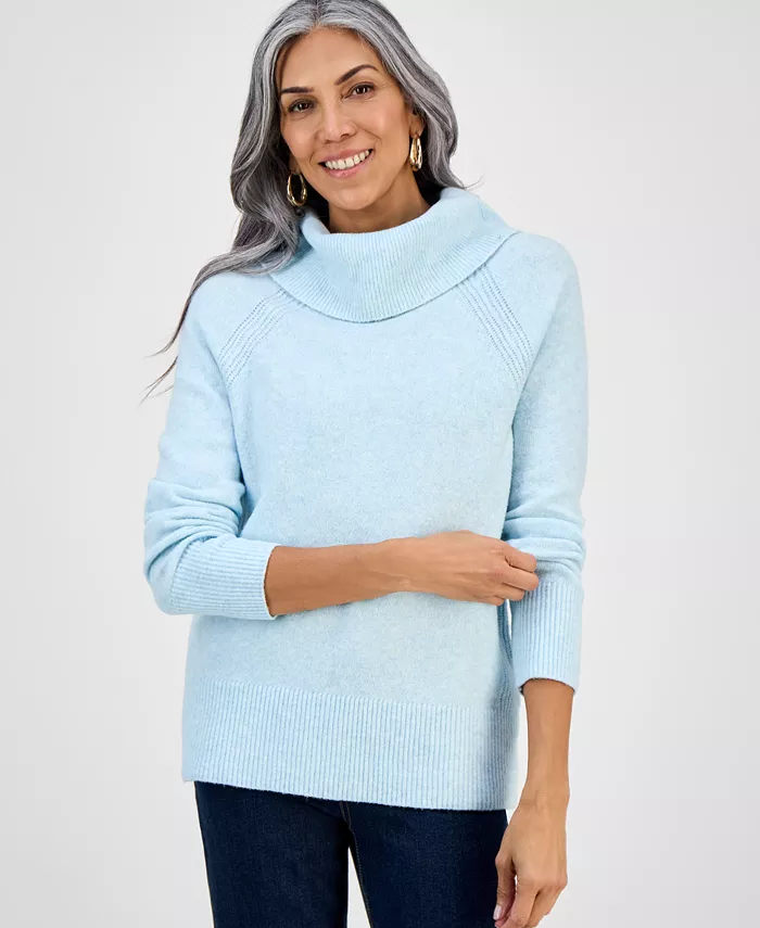 Petite Cowl Neck Sweater