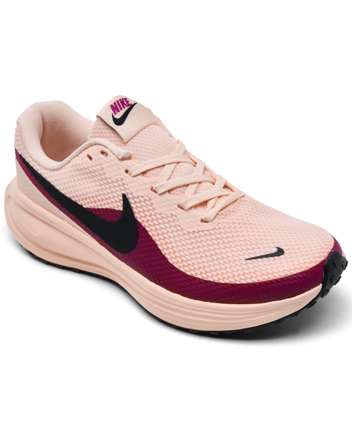 Women's Revolution 8 Running Sneakers from Finish Line - Washed Coral, Black