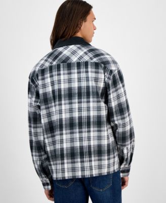 Men's Fisk Long-Sleeve Cotton Overshirt, Macy's Exclusive