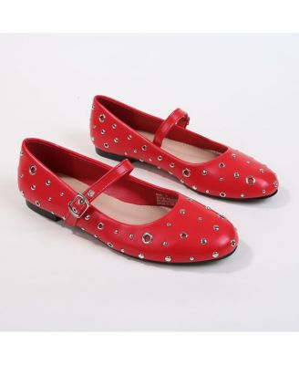 Felicity Studded Mary Jane Flats