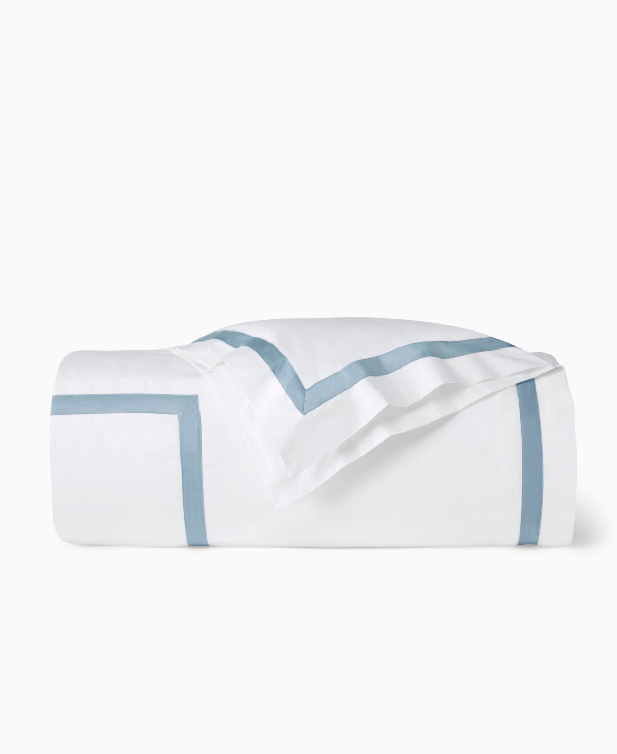 Sferra Estate Woven Cotton Duvet Cover, King In White
