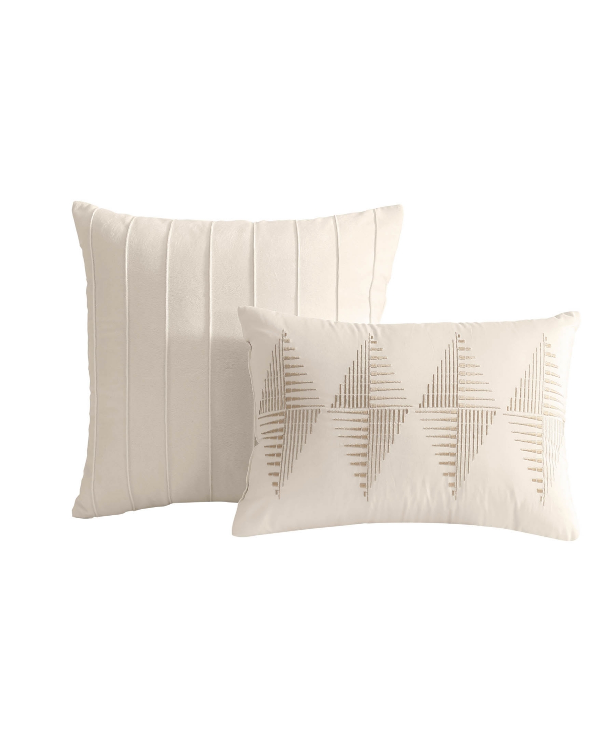 Hallmart Collectibles Wells Geometric 9-pc. Comforter Set, King In Sand