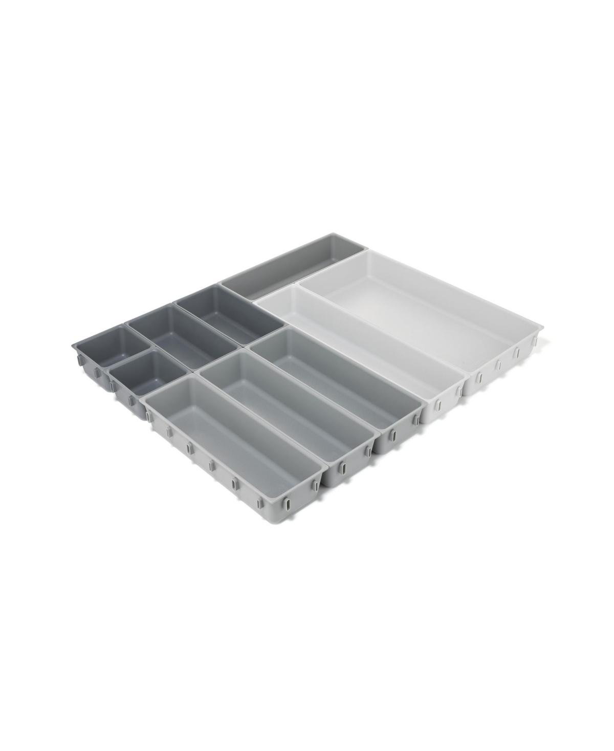 Blox 10-Pc. Modular Drawer Organizer Set - Gray