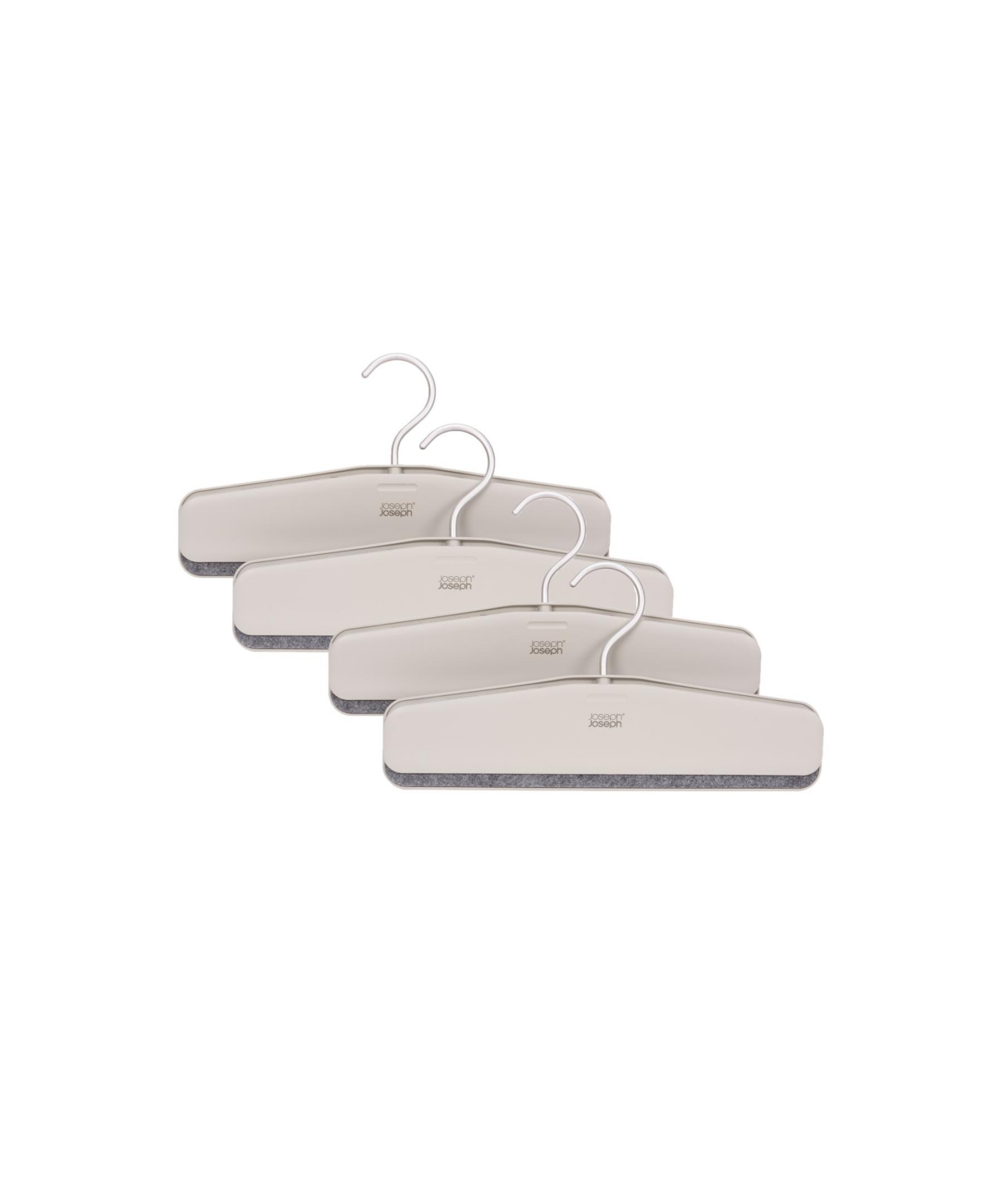 Orderly Trouser Skirt Hangers, 4 Pack - Beige