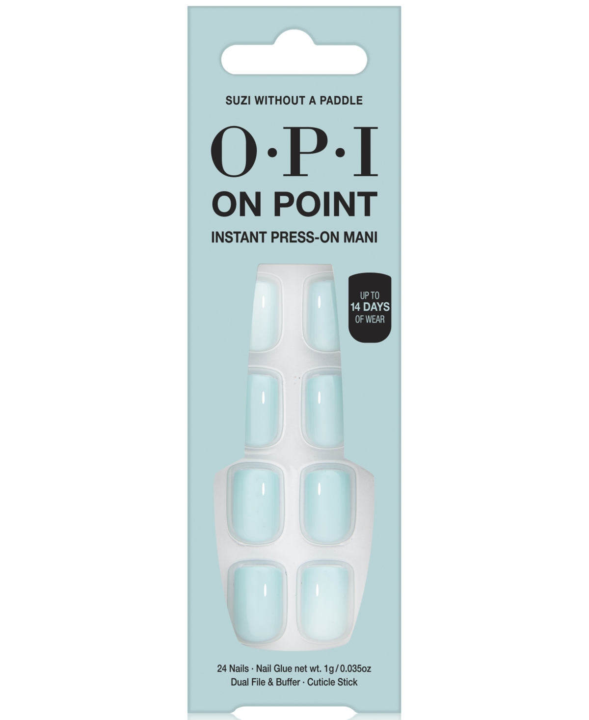 Opi On Point Instant Press-on Mani In Blue