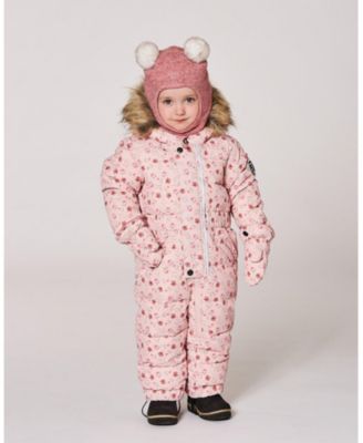 Baby Girls Knit Balaclava Dusty Pink