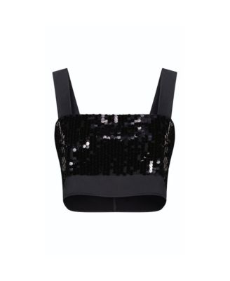 Women's Zoey Sequin Crop Top