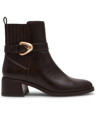 Women's Dagger Buckle Chelsea Booties