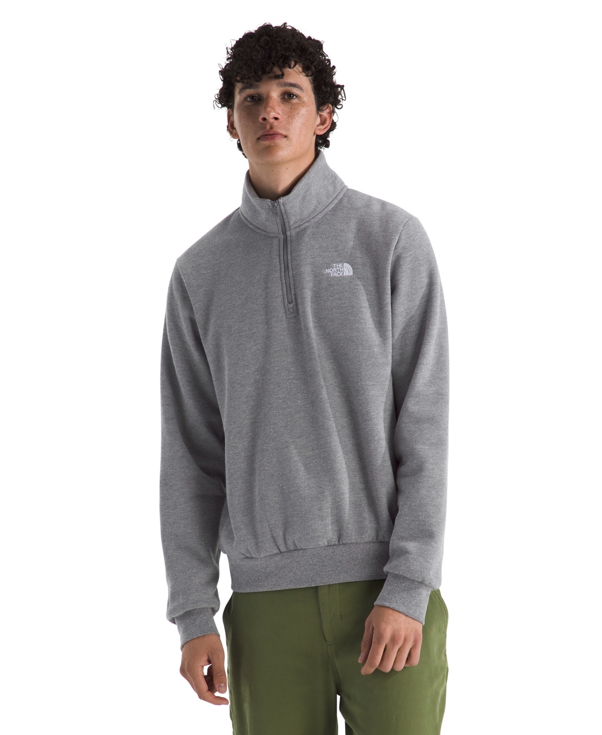 Men's Evolution Simple Dome Quarter Zip Sweatshirt - White Dune