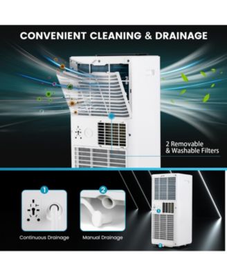  10000 BTU (ASHRAE) Portable Air Conditioner with Remote Control  Cooling Appliance