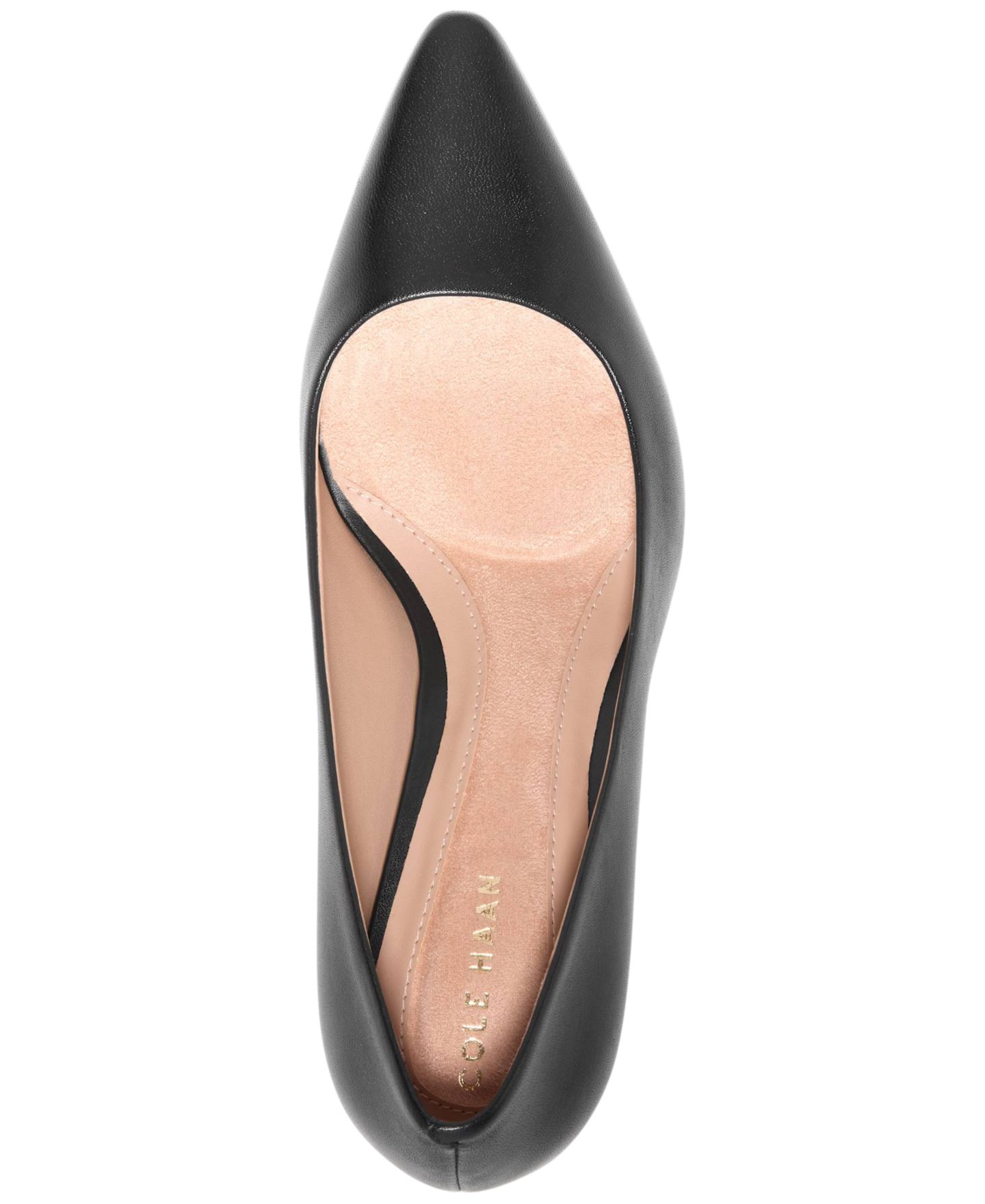 Женские туфли Cole Haan Go-To Janey Slip-On Pumps, цвет: Чёрный кожаный — фото 4
