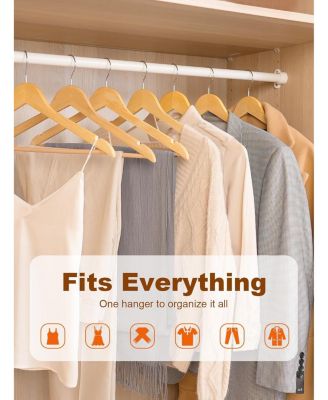 Premium Coat & Suit Heavy Duty Wooden Hangers