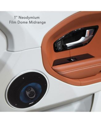 6.5" Three-Way Sound Speaker System 180W RMS 360W Power Handling 4 Ohm Impedance for Car Audio PL63BL