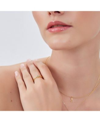 Eye Sterling Silver Adjustable Stacking Ring Evil Eye