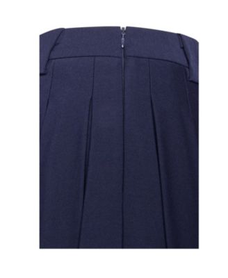 Women's Nasya Navy Blue Pleated Mini Skort