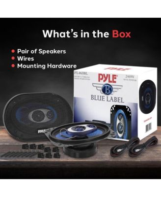 4'' x 6'' 240 Watt Three-Way Speakers