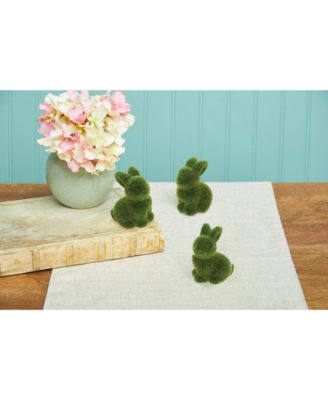 Green Easter Bunnies Figurines Set of 12