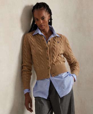 Polo Ralph Lauren Women's Cable-Knit Wool-Cashmere Cardigan