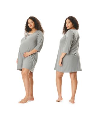 Motherhood Women's Maternity Sleep Henely Nightgown with Nursing Access