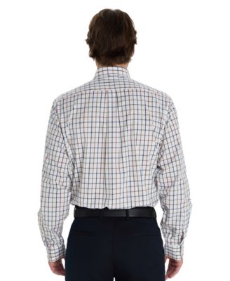 Men's Windowpane Plaid Shirt, Macy's Exclusive
