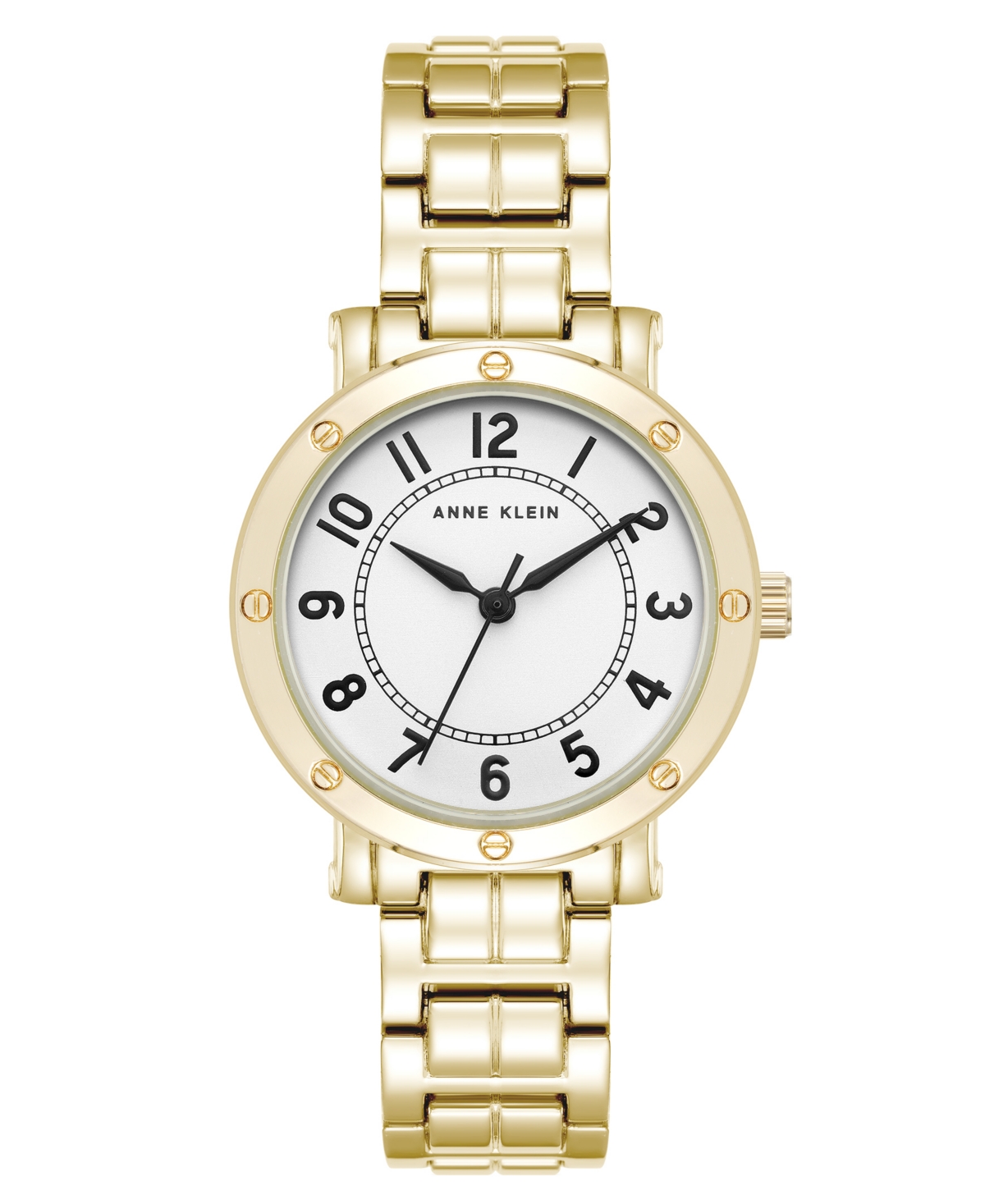 Anne Klein Women's Quartz Gold-tone Metal Alloy Watch, 30mm In Gold