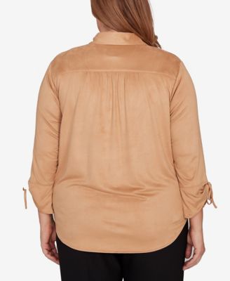 Plus Size Mount Laurel Button Front Top