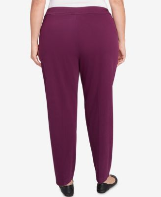 Plus Size Urban Legend Fitted Twill Pull On Short Length Pants