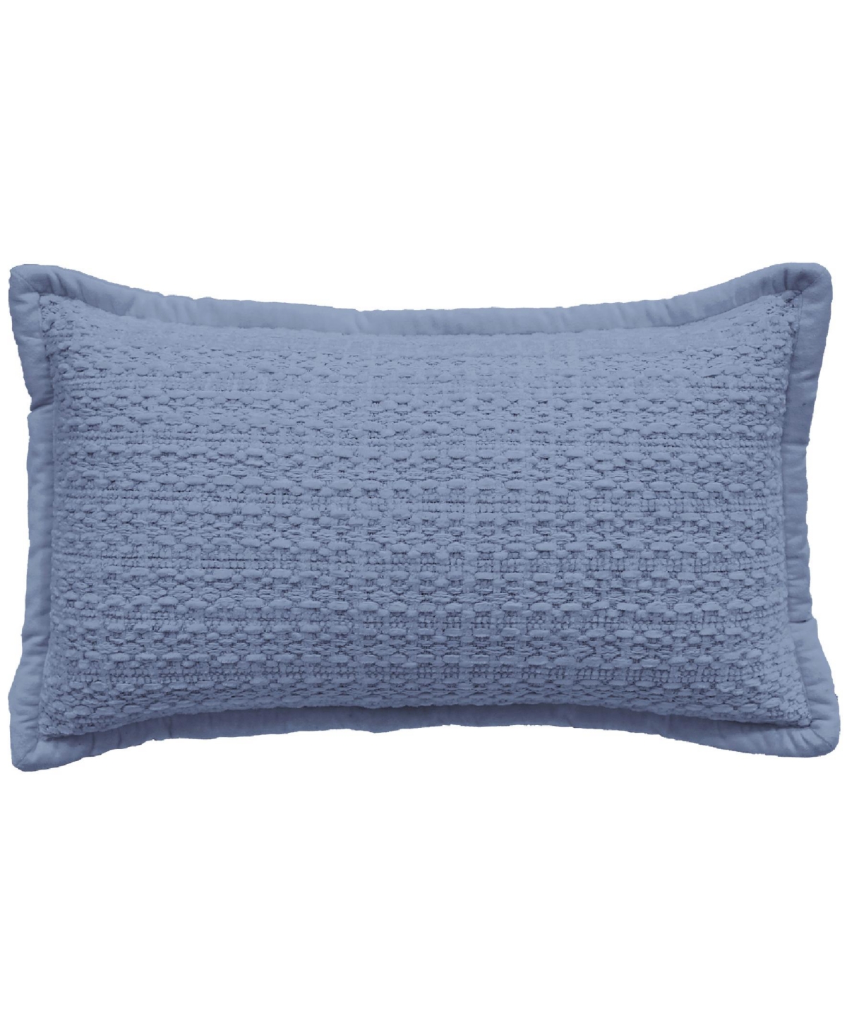 Vibhsa Honeycomb Handwoven Decorative Pillow, 14" X 24" In Blue