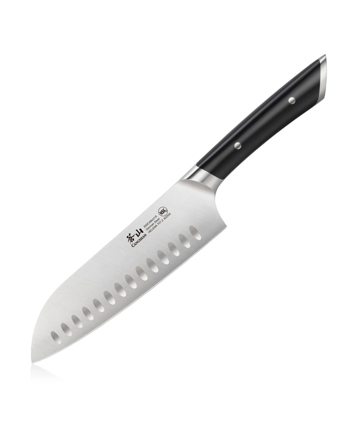 Cangshan Canghshan Helena Series 7" Santoku Knife In Black