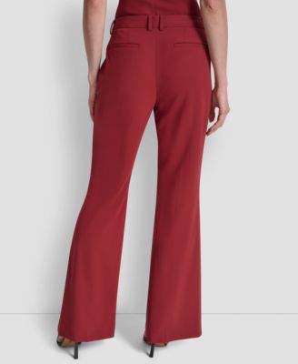 Women's Pintuck Fit and Flare Trousers