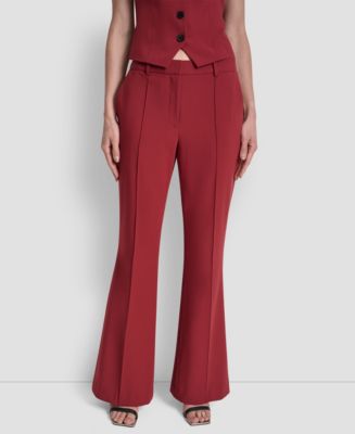 MACY Tailored Fit And Flare Trousers in Black