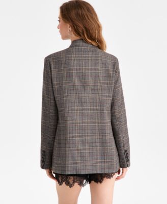 Women's Plaid Blazer, Macy's Exclusive
