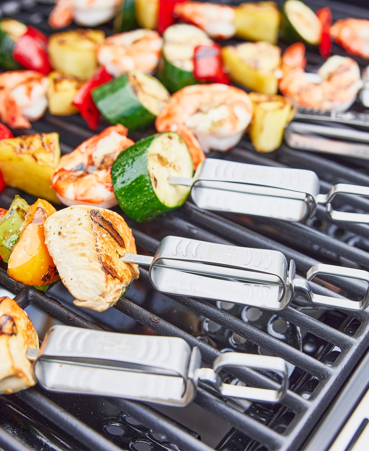 Henckels Bbq 10-pc. Skewer Set In Silver