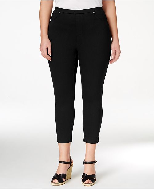 Style & Co Plus Size PullOn Capri Leggings, Created for Macy's
